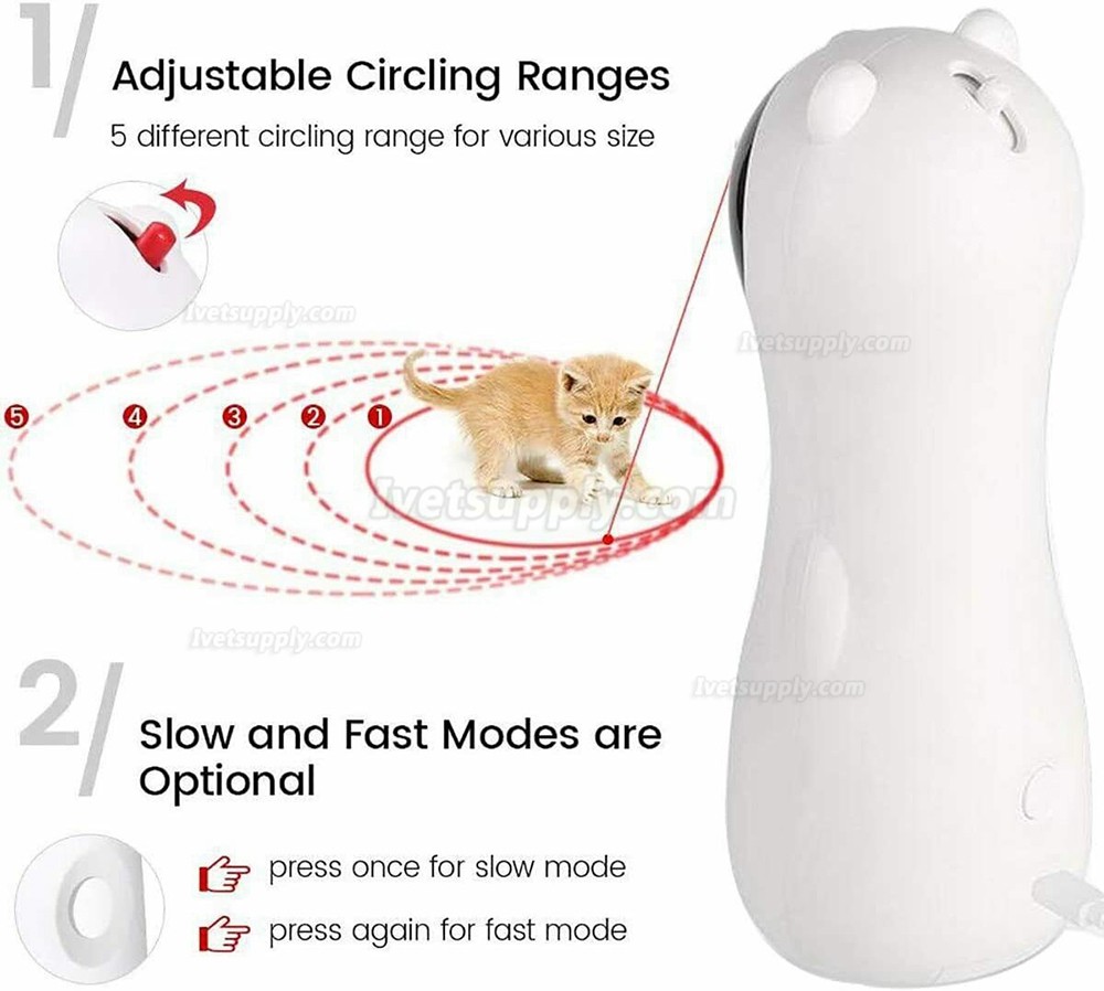 Cat Laser Toy Automatic Interactive Cat Toy for Indoor Cats